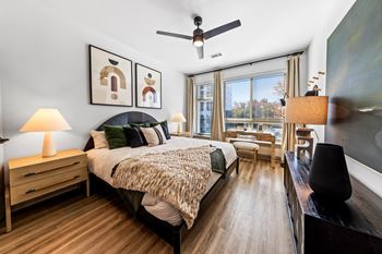 Luxury vinyl tile flooring throughout unit